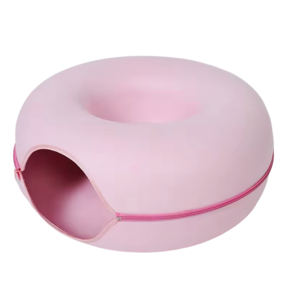 Cozy Cat Tunnel Bed & Lounger – Felt Hideaway for Small to Medium Cats