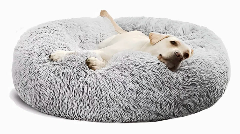 ComfyPets Deluxe Round Smaller Pet Bed – Warm and Plush for Cats & Dogs